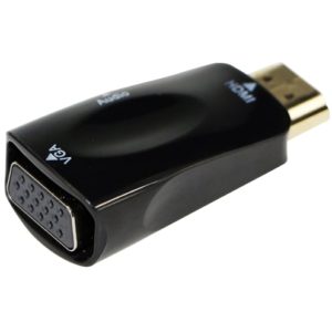CABLEXPERT HDMI TO VGA AND AUDIO ADAPTER, SINGLE PORT,BLACK A-HDMI-VGA-02