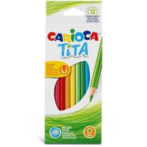 Carioca Tita ξυλομπογιές 12 χρωμάτων (Σετ 12τεμ).