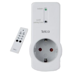 Telco Τηλεχειριζόμενη πρίζα Λευκή PA-GE9A-01SRF1 και SD-UN4-RF