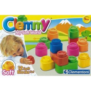 Baby Clementoni: Clemmy 12 Soft Blocks Set (1033-14706)