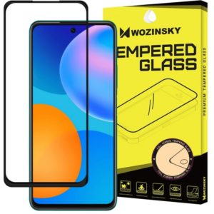 Wozinsky 5D Full cover/case Friendly, Full glue Tempered glass 0.3mm 9H for Huawei P Smart 2021- Black.