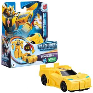 Hasbro Transformers: Earthspark 1-Step Flip Changer - Bumblebee Action Figure (F6717).