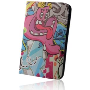 Θήκη με σχέδιο Graffiti 3 BookCase Pu-Leather για Tablet 7-8 inch Greengo - Box.