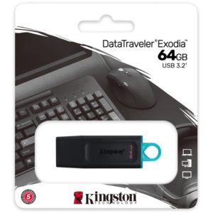 Kingston Flash USB 3.2 64GB DT Exodia - DTX64GB. DTX64GB.