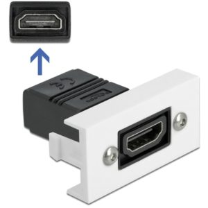 DELOCK module HDMI Easy 45 81303, 4K, 22.5x45mm, λευκό 81303.
