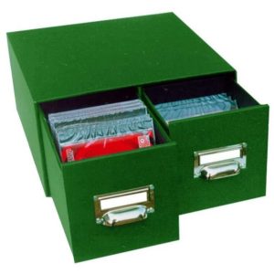Next κουτί με συρτάρια classic πράσινο 2 συρτ. μεταλ. λαβές Y16x30x31εκ. βάθος.