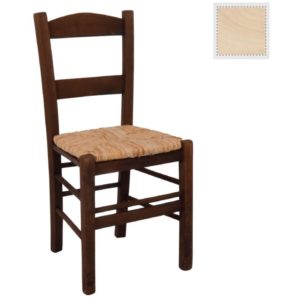 ΣΥΡΟΣ Καρέκλα Άβαφη Οξιά με Ψάθα Αβίδωτη 41x45x88cm Ρ950,0.( 3 άτοκες δόσεις.)