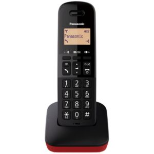 Ασύρματο Ψηφιακό Τηλέφωνο Panasonic KX-TGB610GRR Μαύρο-Κόκκινο με Πλήκτρο Αποκλεισμού Κλήσεων.