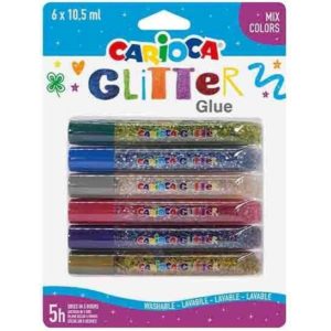 Carioca glitter glue mix 6x10,5ml (Σετ 6τεμ).