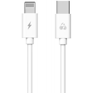 POWERTECH Καλώδιο USB Type-C σε Lightning PTR-0092, 20W 3A, 1m, λευκό PTR-0092.