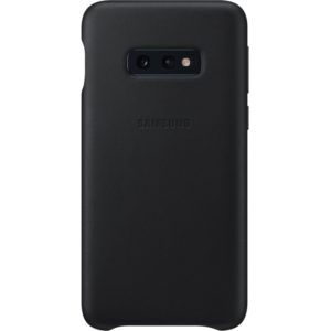 Θήκη Faceplate Samsung Leather Cover EF-VG970LBEGWW για SM-G970F Galaxy S10e Μαύρη.