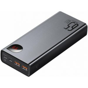 Baseus Adaman Power Bank 20000mAh 65W με 2 Θύρες USB-A και Θύρα USB-C Quick Charge 3.0 Μαύρο (PPIMDA-D01) (BASPPIMDAD01).( 3 άτοκες δόσεις.)