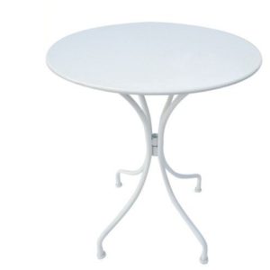 PARK Τραπέζι Μέταλλο Βαφή Άσπρο Φ60cm H.70cm Ε5170.( 3 άτοκες δόσεις.)