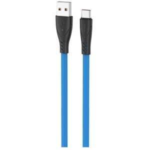 Καλώδιο σύνδεσης Hoco X42 USB σε USB-C 2.4A Fast Charging με Ανθεκτική Σιλικόνη Μπλέ 1m.