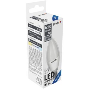 Avide LED Κερί 7W E14 Ψυχρό 6400K Value.