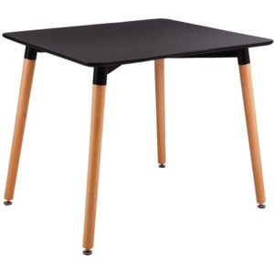 ART Τραπέζι Μαύρο MDF 80x80 H.73cm Ε7087,2.( 3 άτοκες δόσεις.)