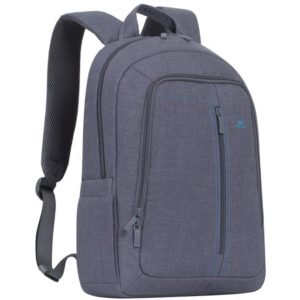 RivaCase 7560 Alpendorf Laptop Canvas Backpack 15.6 grey Τσάντα μεταφοράς Laptop 7560GRE( 3 άτοκες δόσεις.)