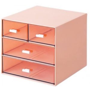 Comix Organizer με 4 συρτάρια, ροζ, Y14,6x15,5x17,6εκ..