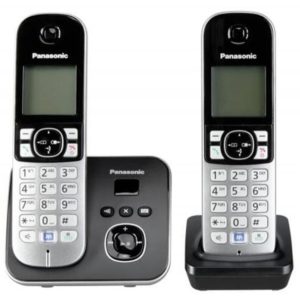 Ασύρματο Τηλέφωνο Panasonic KX-TG6822GB Black (KX-TG6822GB) (PANKX-TG6822GB).( 3 άτοκες δόσεις.)