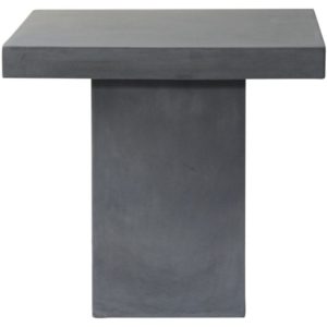 CONCRETE Cubic Tραπέζι Κήπου - Βεράντας, Cement Grey 80x80x75cm Ε6208.( 3 άτοκες δόσεις.)