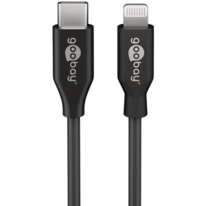 GOOBAY καλώδιο USB Type-C σε Lightning 39424, 7.5W, 1m, μαύρο 39424.