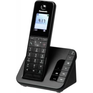Ασύρματο Ψηφιακό Τηλέφωνο Panasonic KX-TGH220GRB Μαύρο με Τηλεφωνητή.( 3 άτοκες δόσεις.)