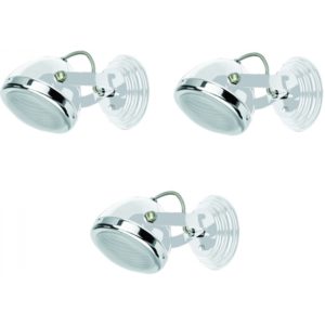 Home Lighting T12022A-1R (x3) Juno Packet White adjustable spot with chrome ring and glass 77-8853( 3 άτοκες δόσεις.)