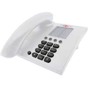 Σταθερό Ψηφιακό Τηλέφωνο Noozy Phinea N28 Λευκό με Εργονομικό Σχεδιασμό.