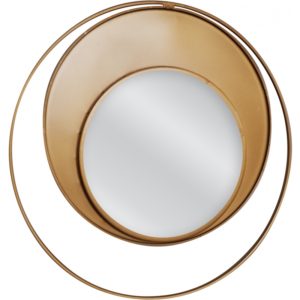 ArteLibre Καθρέπτης Τοίχου BOLGER Χρυσό Μέταλλο Γυαλί 60x3x60cm.( 3 άτοκες δόσεις.)