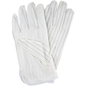 Αντιστατικά Γάντια Εργασίας Λευκά Ζευγάρι XL.
