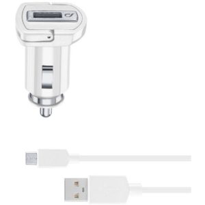 CELLULAR LINE 226397 CBRUSBMUSB2AW Car Charger Kit Huawei&C 2A MUSB White CBRUSBMUSB2AW
