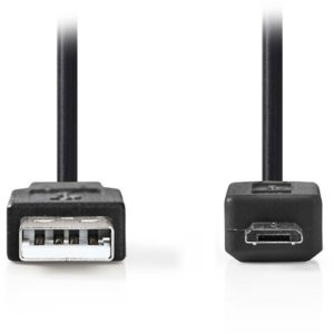 NEDIS CCGP60500BK50 USB 2.0 Cable, A Male - Micro B Male, 5m, Black NEDIS.