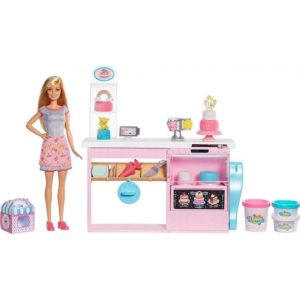 Mattel Barbie You Can Be Anything - Doll And Cake Decorating Playset (GFP59).