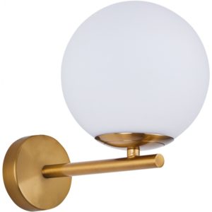 Home Lighting SE21-GM-22 FLAKE GOLD MATT OPAL GLASS WALL LAMP Γ3 77-8286( 3 άτοκες δόσεις.)
