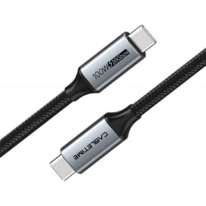 CABLETIME καλώδιο USB-C CT-C160, USB 3.1, 100W, 20Gbps, 4K, 1.5m, μαύρο 5210131058282.