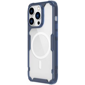 NILLKIN θήκη Nature Pro Magnetic για iPhone 14 Pro, μπλε & διάφανη 6902048248601.