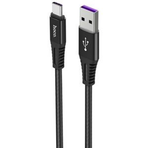 Καλώδιο σύνδεσης Κορδόνι Hoco X22 USB σε USB-C Fast Charging 5.0A Μαύρο 1m.