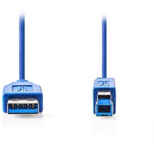 NEDIS CCGP61100BU30 USB 3.0 Cable A Male - B Male 3.0 m Blue NEDIS.