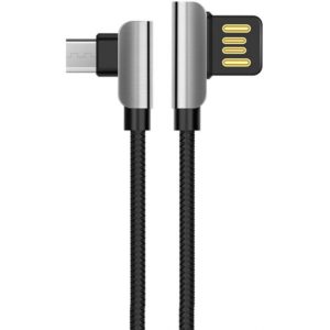 Καλώδιο σύνδεσης Hoco U42 Exquisite Steel USB σε Micro-USB Fast Charging 2.4A Μαύρο 1.2m.