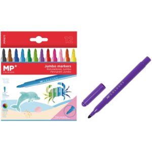 MP σετ χρωματιστών μαρκαδόρων Jumbo με χοντρή μύτη PP871, 12μχ PP871.