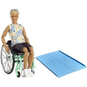 Mattel Barbie Ken Doll - Fashionistas #167 - Doll with Wheelchair (GWX93).
