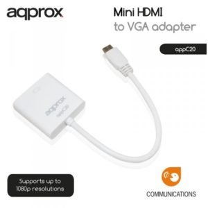 APPROX ΑΝΤΑΠΤΟΡΑΣ MINI HDMI to VGA
