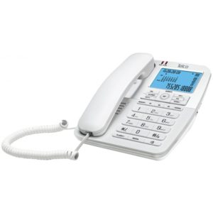 Telco Ενσύρματο τηλέφωνο με αναγνώριση κλήσης Λευκό GCE 6215