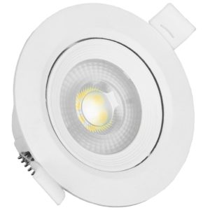 Φωτιστικό LED Spot Οροφής Mini Downlight 5W 230v 500lm 50° με Κινούμενη Βάση Φ9 Φυσικό Λευκό 4500k GloboStar 01881.
