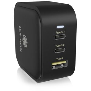 ICY BOX IB-PS103-PD WALL CHARGER WITH 3 INTERFACES AND POWER DELIVERY ICY BOX.( 3 άτοκες δόσεις.)