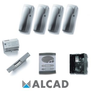 ALCAD KAD-41002 Kit θυροτηλεφώνου με 2 διπλά μπουτόν σύστημα 4+Ν καλωδιών( 3 άτοκες δόσεις.)