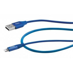 Καλώδιο σύνδεσης Maxcom USB σε Lightning MFI 2.4A Fast Charge Μπλε 1μ.