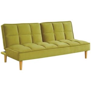 NORTE Καναπές - Κρεβάτι Σαλονιού - Καθιστικού, Ύφασμα Lime Velure 178x88x80cm Bed:178x106x40cm Ε9926,2.( 3 άτοκες δόσεις.)