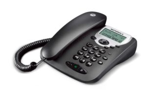 Motorola CT2 Μαύρο Ενσύρματο τηλέφωνο με οθόνη.( 3 άτοκες δόσεις.)
