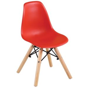 ART Wood Kid Καρέκλα Ξύλο - PP Κόκκινο 32x34x57cm ΕΜ123,ΚR (Σετ 4τεμ.).( 3 άτοκες δόσεις.)